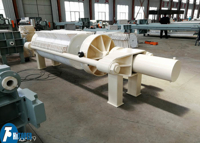 Round Plate Automatic Hydraulic Compress Filter , Stone Wastewater Fiiltration Machine