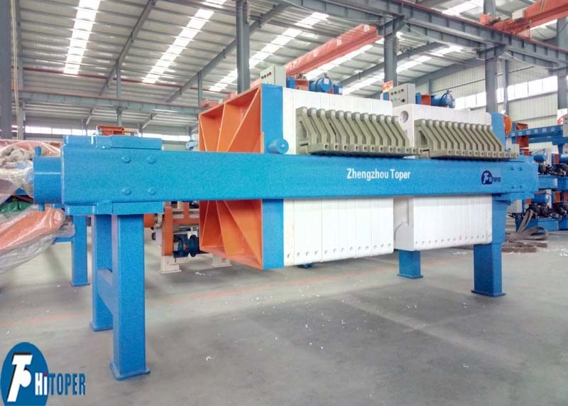 30m2 Industrial Filter Press 870mm PP Plate Type For Electroplating