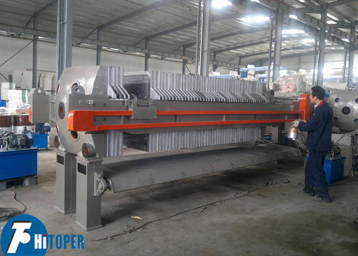 Waste Oil Recycling Chamber Filter Press , Cast Iron Industrial Filter Press Machine