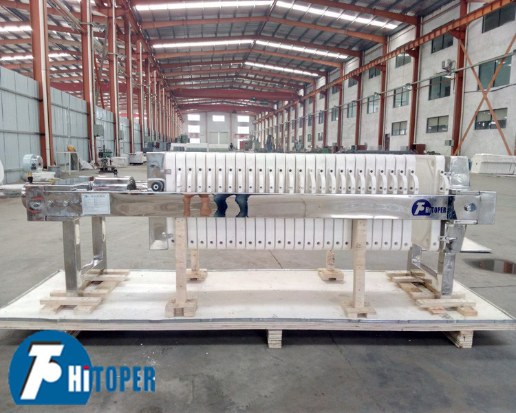 Beverage Fine Filtration Use Hydraulic Filter Press SS Plate And Frame Type