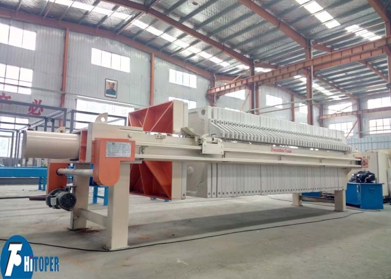 80m2 Industrial Filter Press Automatic Controlled For Printing & Dyeing Wastewater