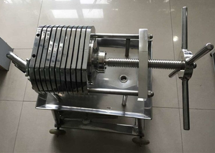 Round Plate And Frame Stainless Steel Filter Press Machine For Food Industry