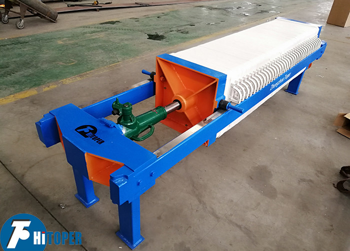 450 * 450mm PP Material Plate Chamber Filter Press 15m2 Filtration Area