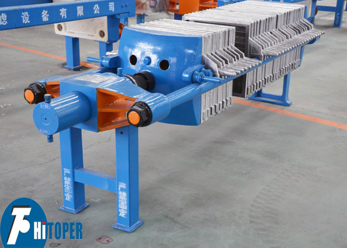 Manual / Hydraulic High Temperature Cast Iron Filter Press For 150℃ Paint Treatment