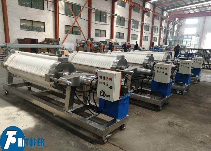Mechanical Dewatering Cotton Cake Filter Press High Precision 8m2 Filter Area