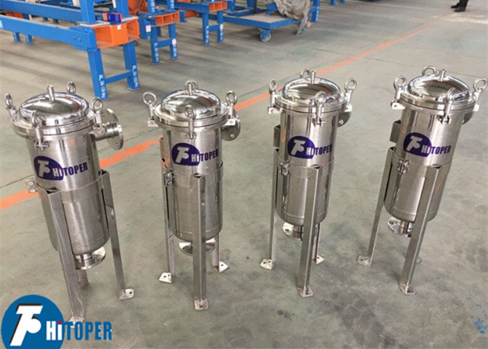 Side Feeding Industrial Bag Filter Housings Water Purification Treatment