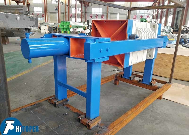Hydraulic Automatic Plate Sludge Dewatering Press For Wastewater Filtration