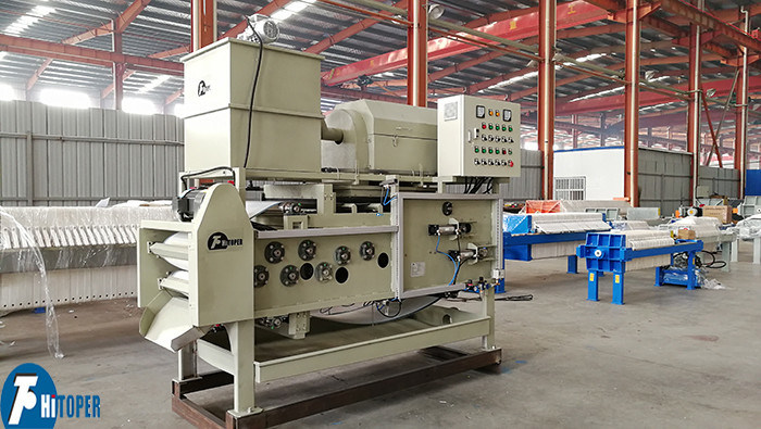 Sludge Dewatering With Simple Structure Belt Filter Press For Water Oil Separation In Industrial