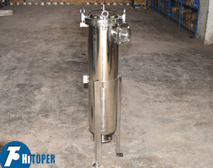 Small Pressure Loss Vertical Structure Bottom Discharging Stainless Steel Filter Housing