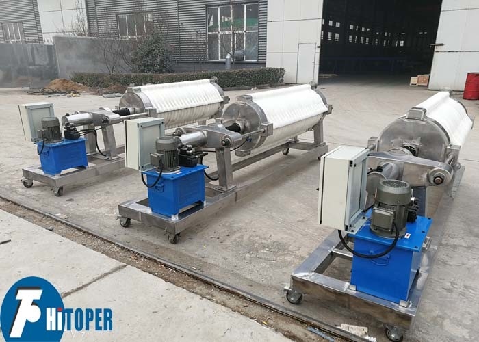Automatic Hydraulic Round Plate Filter Press In Clay / Kaolin Industry