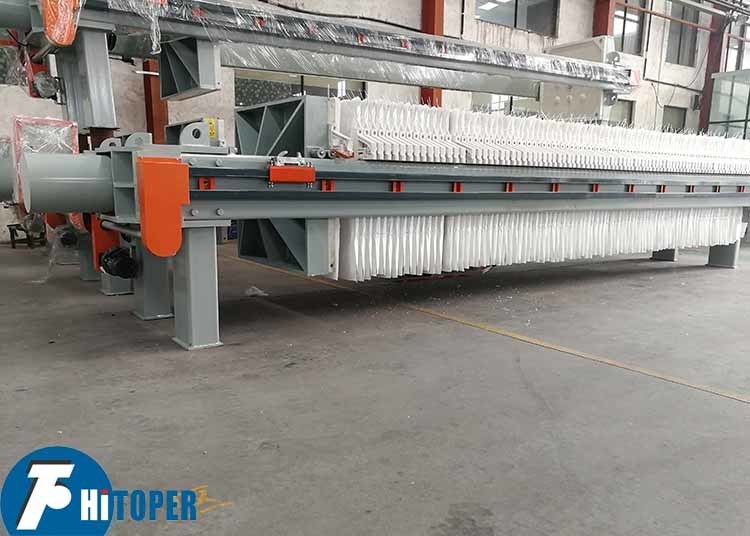 Automatic Chamber Filter Press with Hydraulic Cylinder and PLC Control Cabinet for Textile Industry Wastewater Treatment and Cake Handling