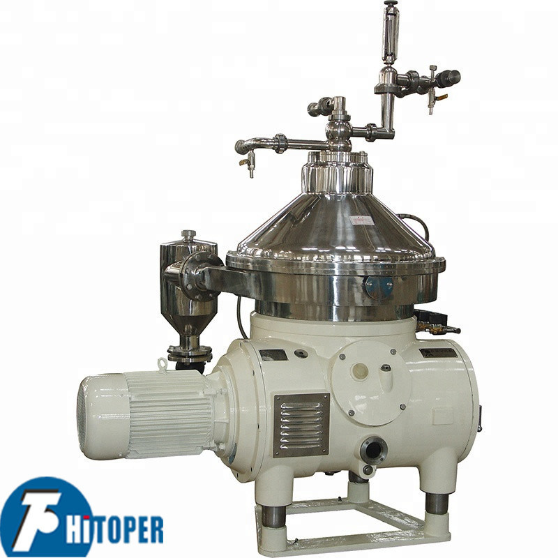 Fully automatic disc bowl centrifuge with PLC control designed for separation of low solid content slurry and immiscible liquids