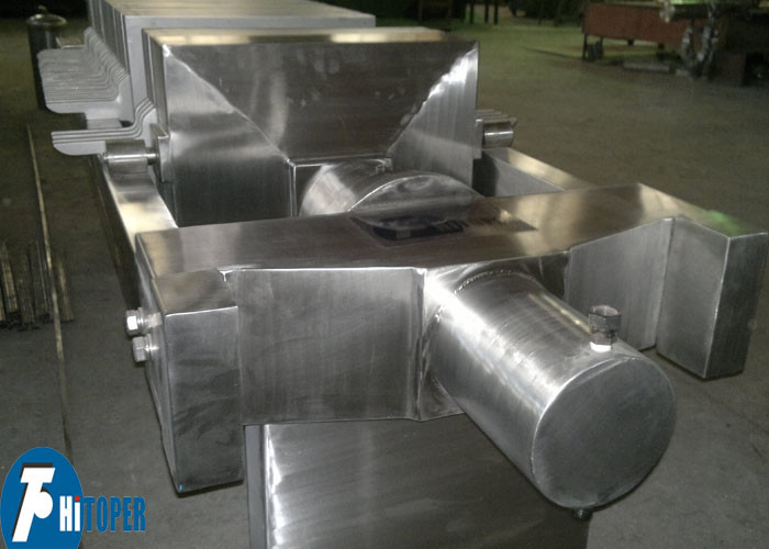 Coconut Oil Stainless Steel Filter Press 400 * 400mm Filter Plate Size