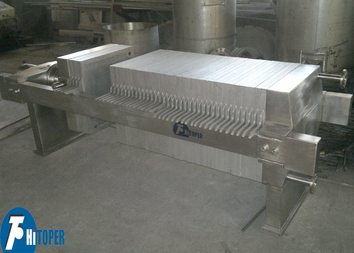 Food Grade Filter Press Equipment Plate And Frame Type 2.2kw Motor Power