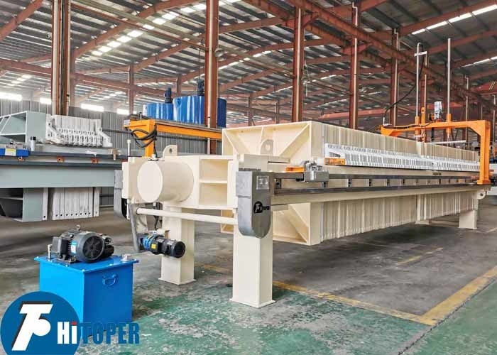 High quality sludge causes dehydration automatic filter press with 1250mm chamber plate
