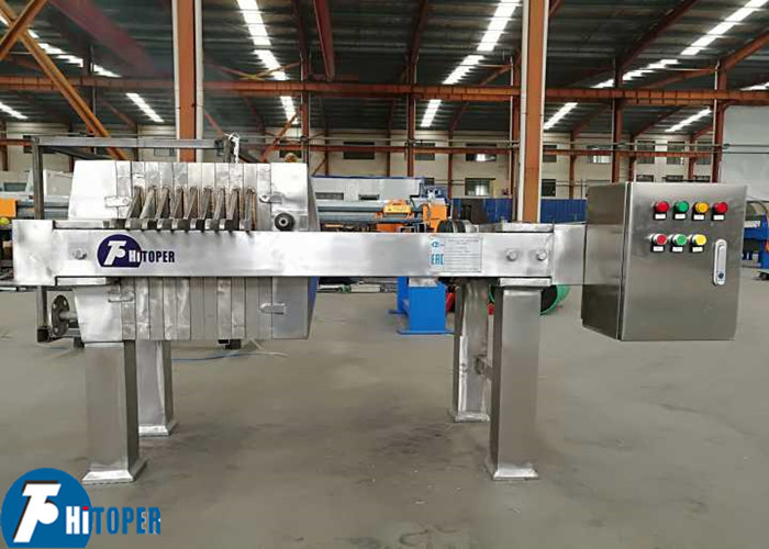 Filter Press for Food Processing Industries with PP & Stainless steel Plate Material