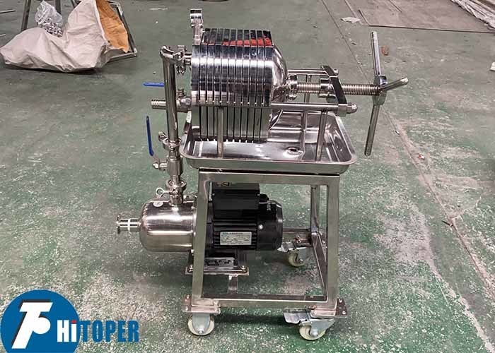 Durable stainless steel plate and frame filter equipment suitable for suspension filtration in medicine food chemical and textile sectors