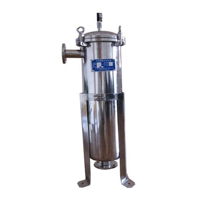Stainless Steel Bag Filter Housing with Inner Metal Basket for Solid Liquid Sludge Separation and Easy Filter Bag Replacement