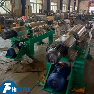 Double Motor Frequency Conversion Drive Industrial Decanter Centrifuge Of Sludge Dewatering